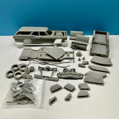 1966 Chevy Impala Station Wagon 3D Printed Resin Model Kit KED