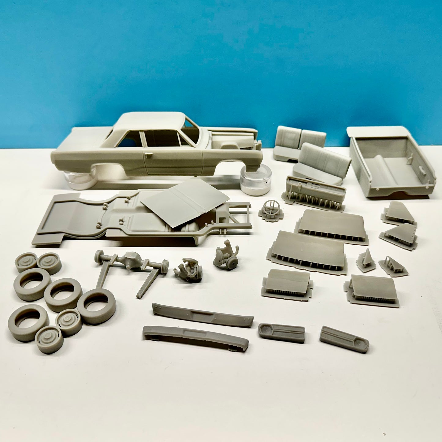 1967 Plymouth Valiant 100 3D Printed Resin Model Kit