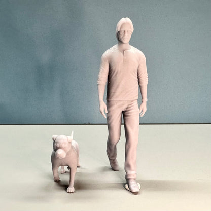John Wick w/ Dog Figure for Display or Diorama 1/24 1/25