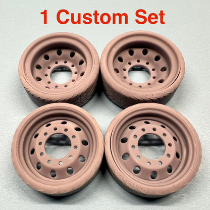 Alcoa Custom Wheels and Tires Set 1/24 1/25