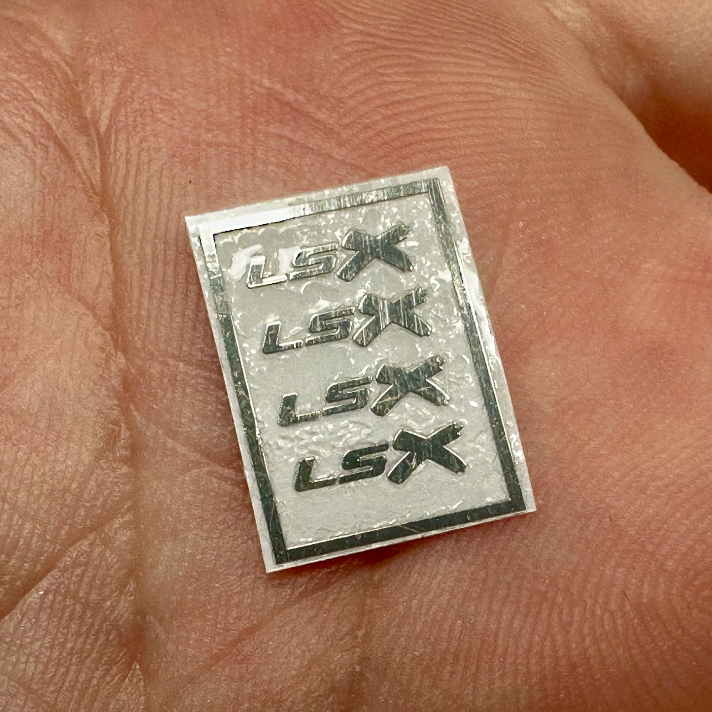 Set of LSX Chrome Decals Badges 1/24 1/25