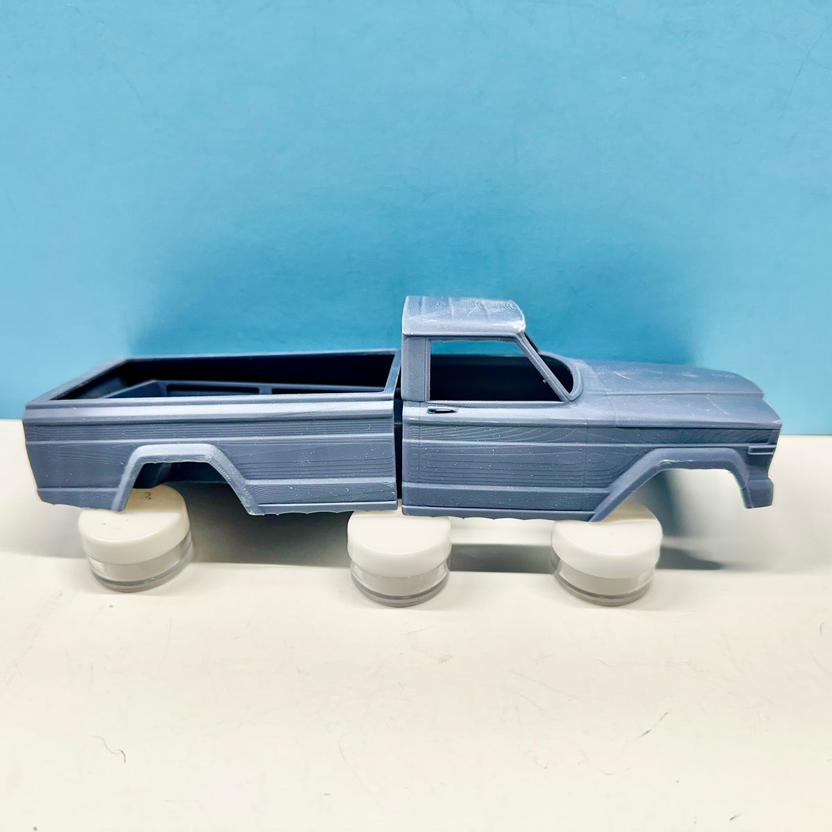 1963 Jeep J10 Longbed Pickup Truck 3D Printed Resin Model Kit KED