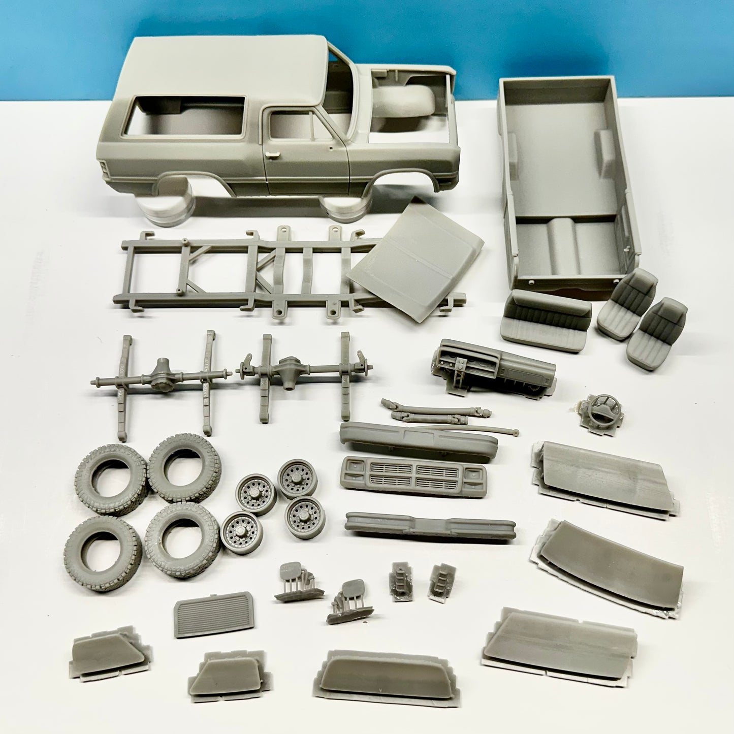 1991 Dodge Ramcharger 3D Printed Resin Model Kit