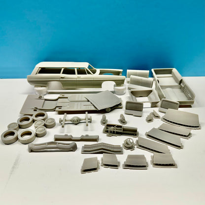 1967 Ford Country Squire Station Wagon 3D Printed Resin Model Kit