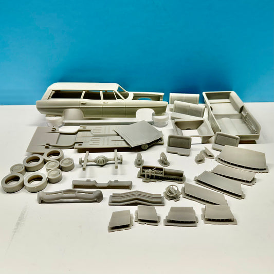 1967 Ford Country Squire Station Wagon 3D Printed Resin Model Kit