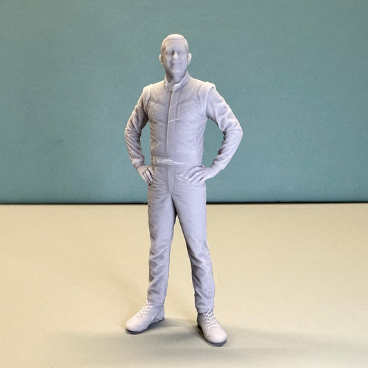 2 Race Car Driver #18 for Display or Diorama 1/24 1/25