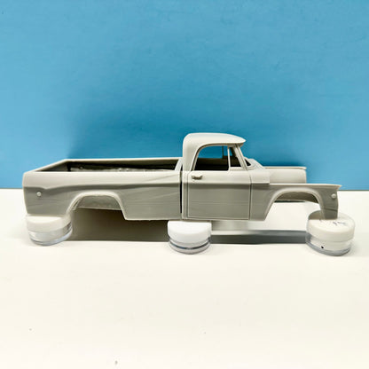 1969 Dodge W100 Pickup Truck Power Wagon 3D Printed Resin Model Kit