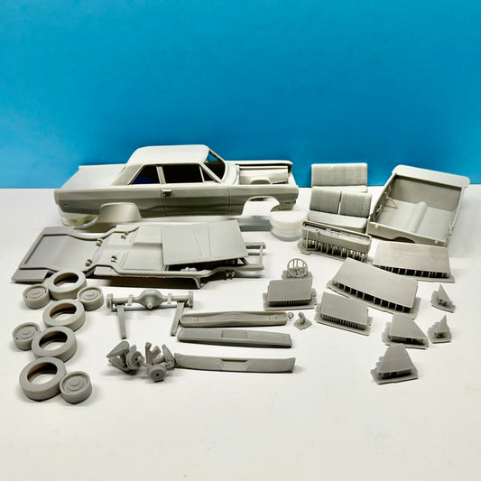 1970 Plymouth Valiant 2 Door 3D Printed Resin Model Kit KED