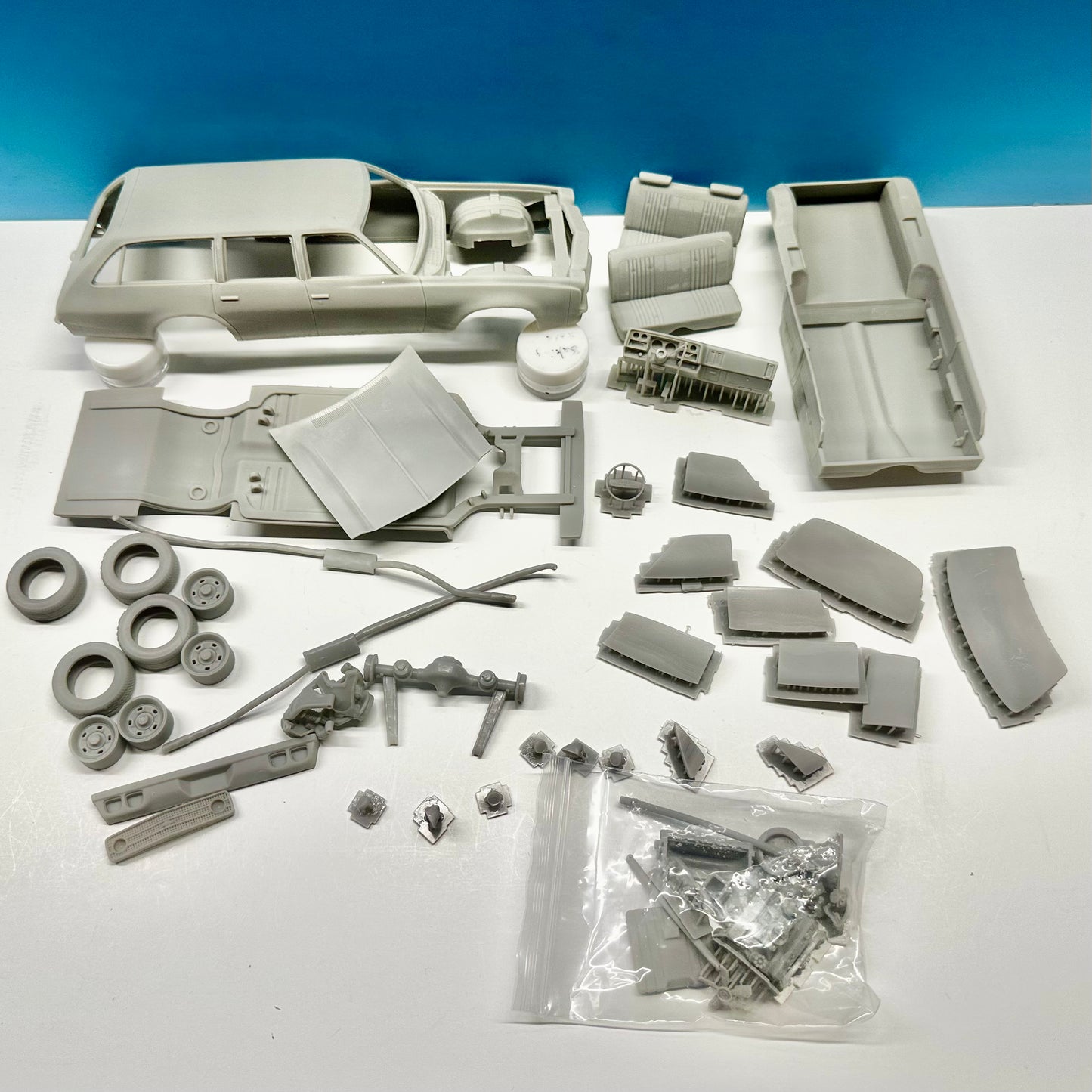 1973 Chevy Chevelle Laguna Station Wagon 3D Printed Resin Model Kit