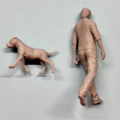John Wick w/ Dog Figure for Display or Diorama 1/24 1/25