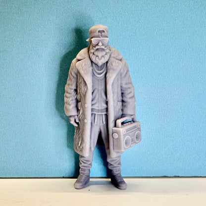 H1 Cool Santa Claus Figure for Display or Diorama 1/24 1/25