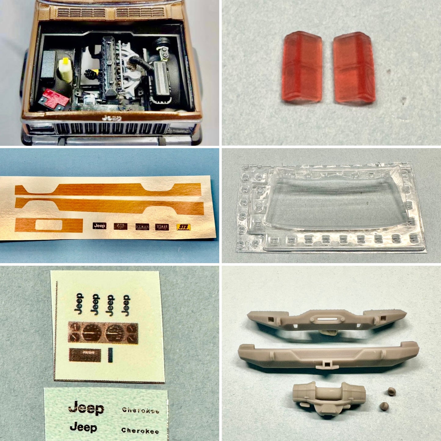 3D Printed 1984 Jeep Upgrade Parts 1/25