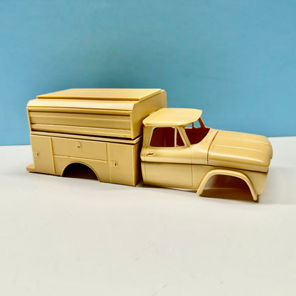 1965 Chevy Pickup Truck w/ Utility Bed Cast Resin Model Kit KED