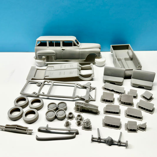 1950 Plymouth Suburban Wagon 3D Printed Resin Model Kit