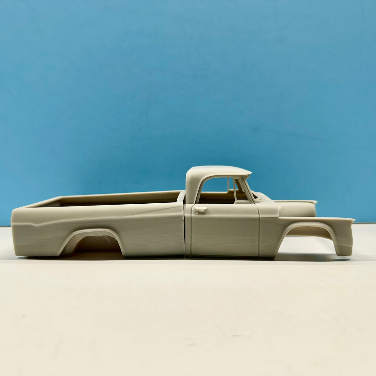 1967 Dodge D100 Pickup Truck Longbed 3D Printed Resin Model Kit KED