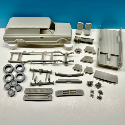 1970 - 1972 GMC Chevy Panel Truck 3D Printed Resin Model Kit KED