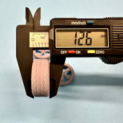 5 Bandit Billet Custom Wheels and Tires Set 1/24 1/25