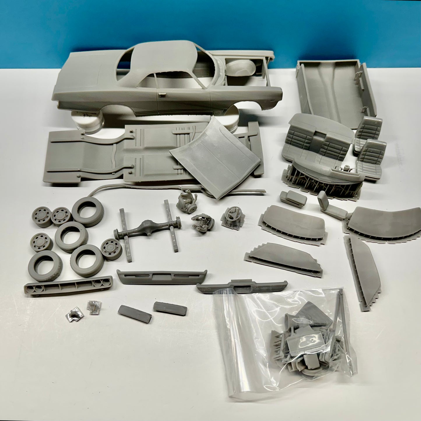 1969 Dodge Polara 2 Door 3D Printed Resin Model Kit