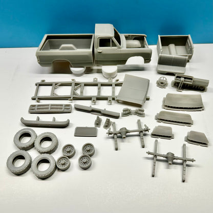 1991 Dodge Ram 150 Longbed Pickup Truck 3D Printed Resin Model Kit