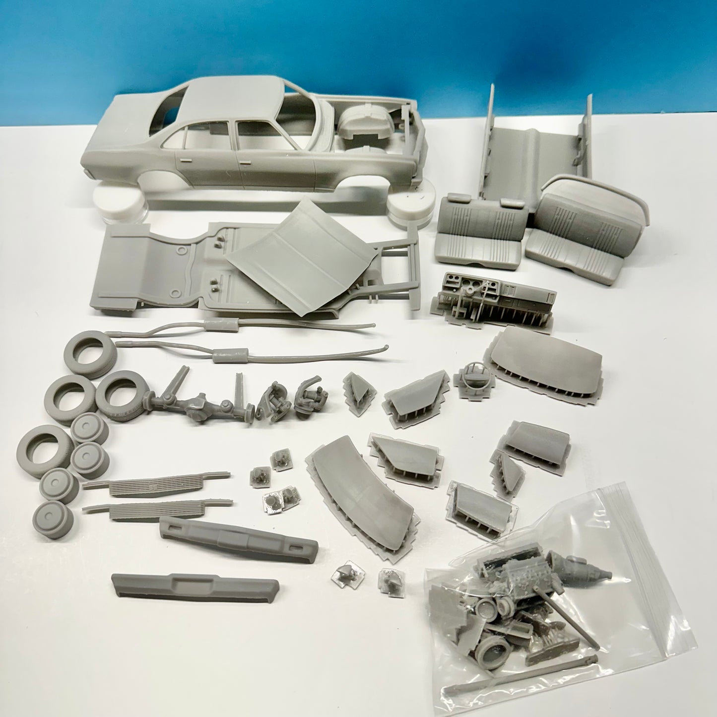 1973 Chevy Chevelle Sedan 4 Dr 3D Printed Resin Model Kit