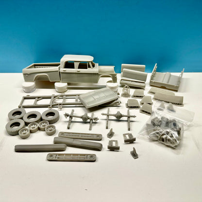 1970 Dodge W200 Pickup Truck Crew Cab 4x4 3D Printed Resin Model Kit KED