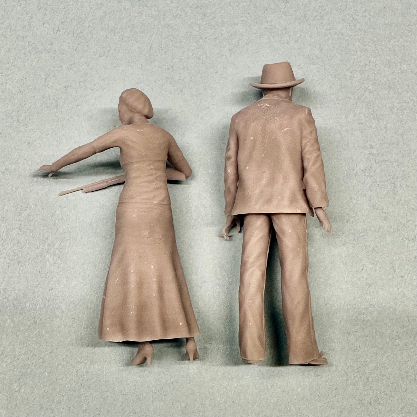 Bonnie and Clyde Figure Set for Diorama 1/24 1/25