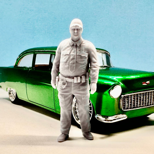 7. Officer Jacobs Male Figure for Display or Diorama 1/24 1/25