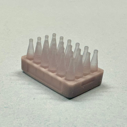 Soda Pop Bottles w/ Crate for Diorama 1/24 1/25