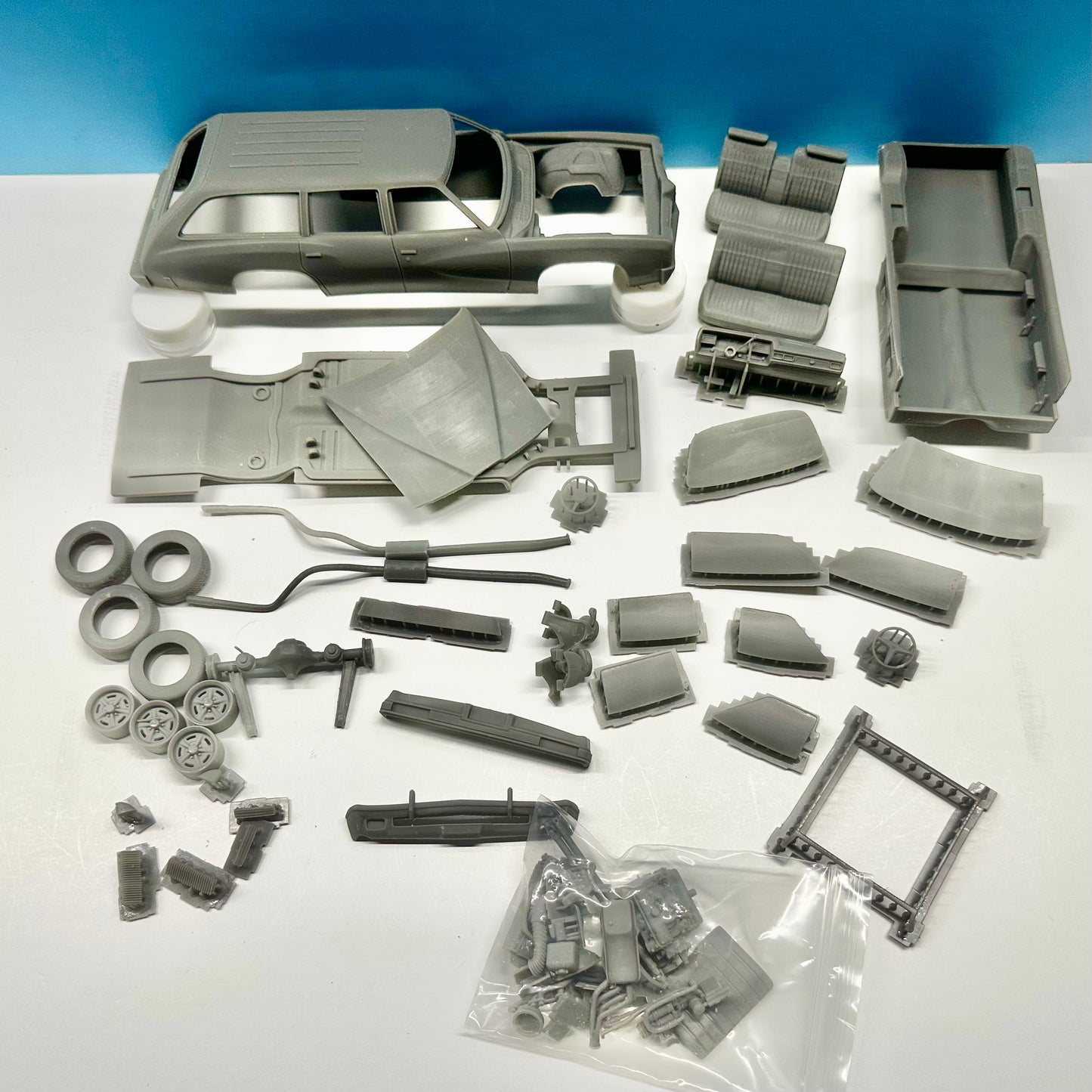 1973 Pontiac Lemans Safari Station Wagon 3D Printed Resin Model Kit