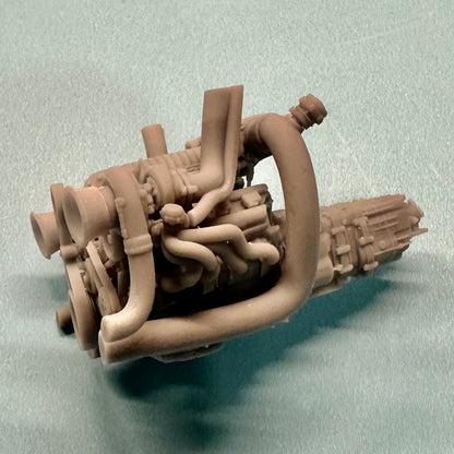 Toyota 1UZ FE Twin Turbo Supercharged Engine 1/25