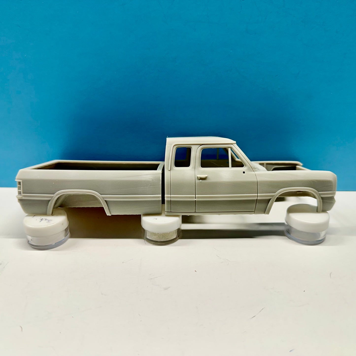 1991 Dodge Club Cab 250 Pickup Truck 3D Printed Resin Model Kit