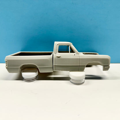 1991 Dodge Ram 150 Shortbed Pickup Truck 3D Printed Resin Model Kit