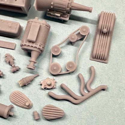 Chevy 235 Supercharged Straight Six Engine 1/25