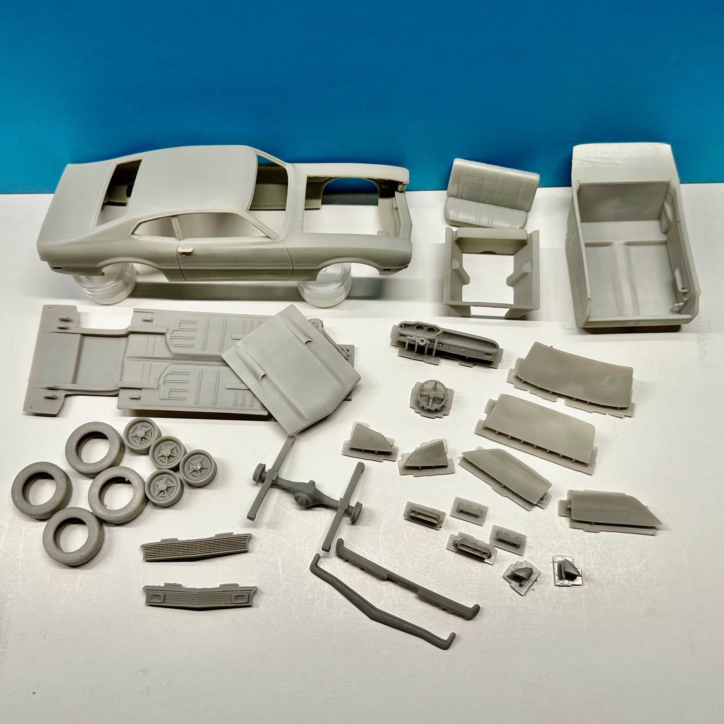 1972 Ford Maverick Grabber 3D Printed Resin Model Kit