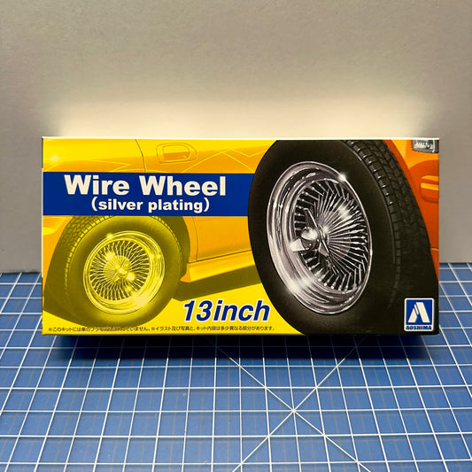 Wire Wheel Silver Plating Chrome Lowrider - Aoshima