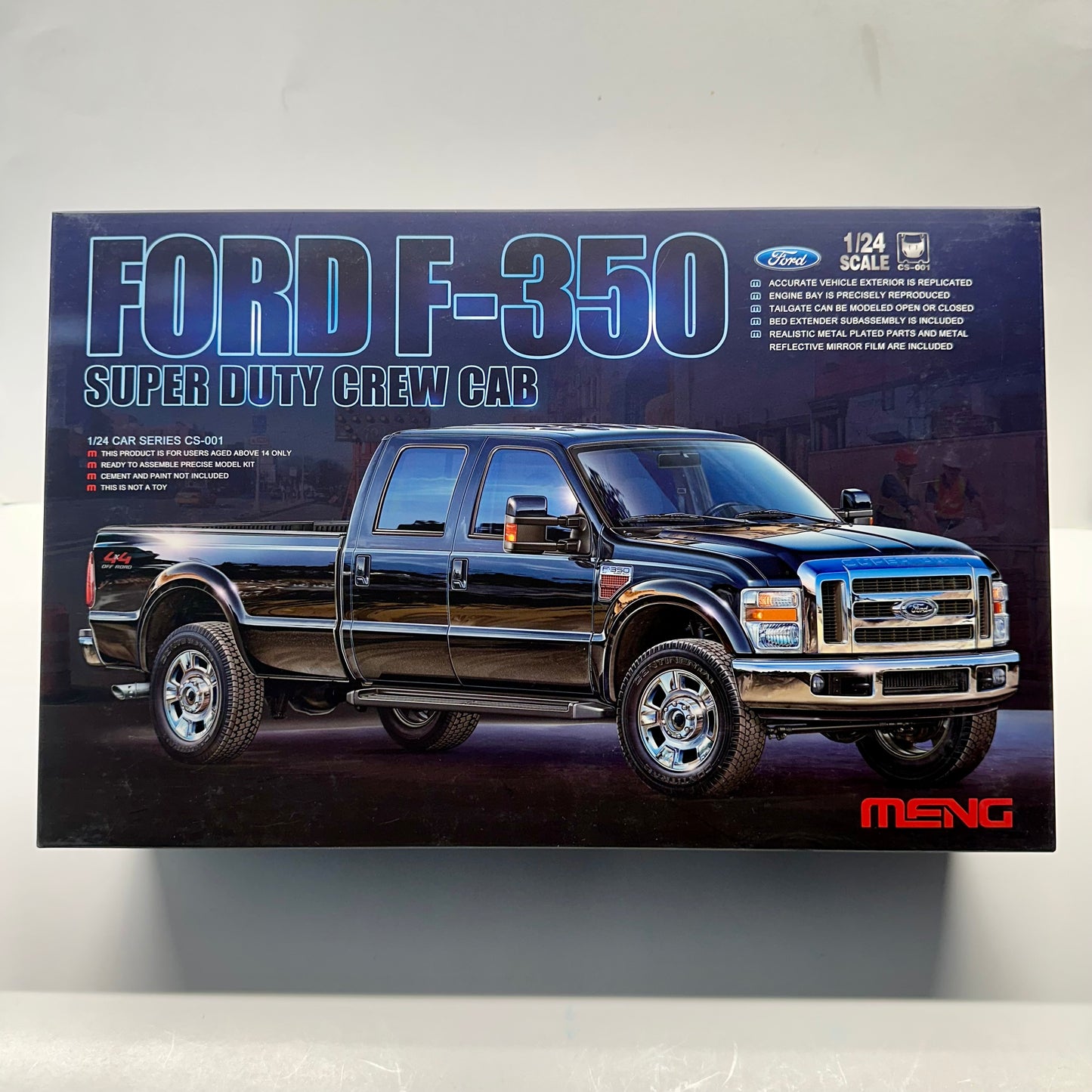 MENG Ford F350 Super Duty Crew Cab Pickup Truck Kit 1/24 NEW