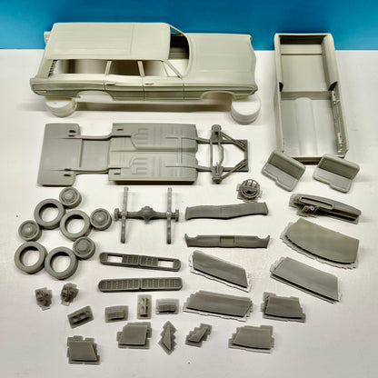 WOODGRAIN 1967 Ford Country Squire Station Wagon 3D Printed Resin Model Kit