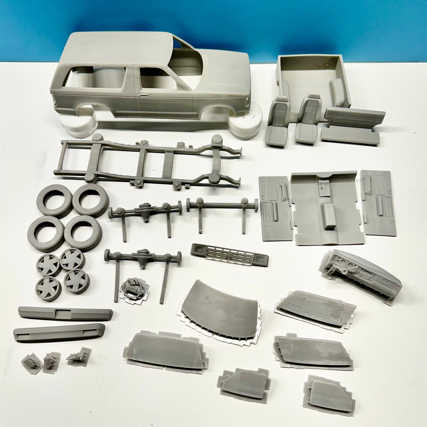 1984 Chevy S10 Blazer 3D Printed Resin Model Kit