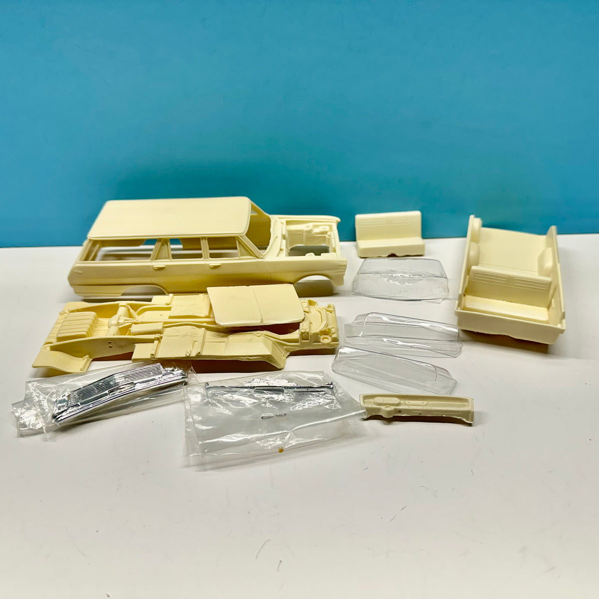 1965 Chevy Nova Station Wagon Cast Resin Model Kit KED