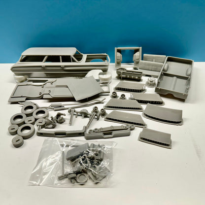 1964 Ford Country Sedan Station Wagon 3D Printed Resin Model Kit KED