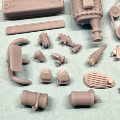 Chevy 235 Supercharged Straight Six Engine 1/25