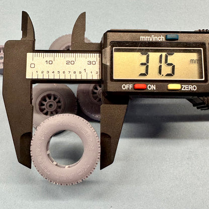 Off-Road 8 Spoke Wheels w/ All Terrain Michelin Tires