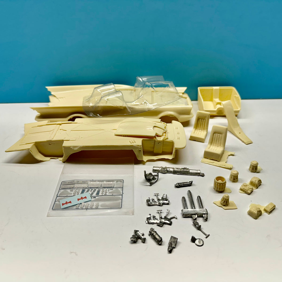 Batmobile from 1966 Flying Bat Cast Resin Model Kit KED