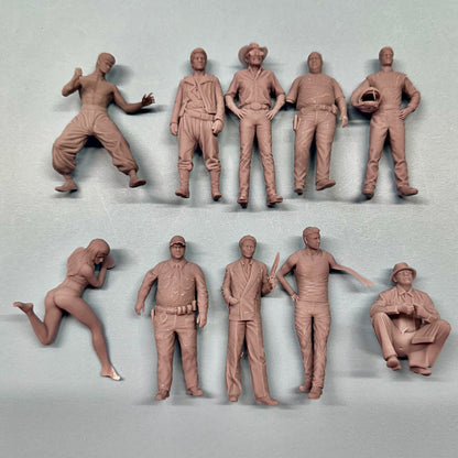 1 - Grab Bag of 10 Random Defective Figures 1/24 1/25