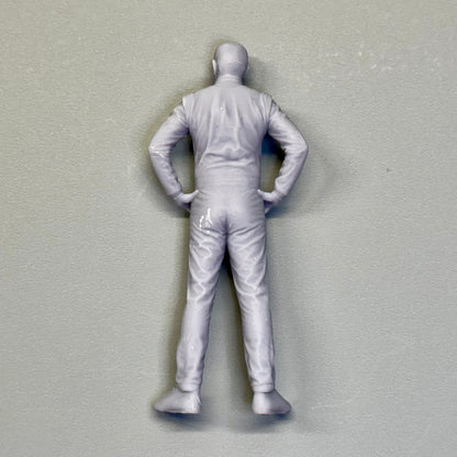 2 Race Car Driver #18 for Display or Diorama 1/24 1/25