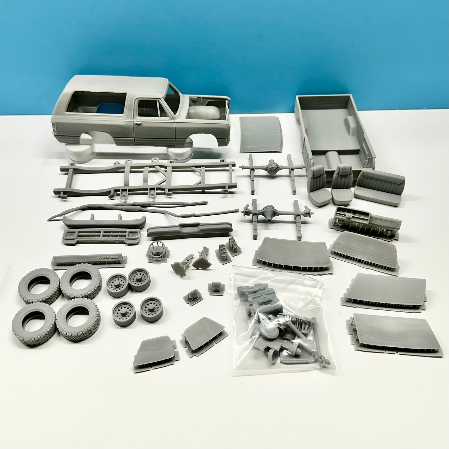 1987 Dodge Ramcharger 3D Printed Resin Model Kit