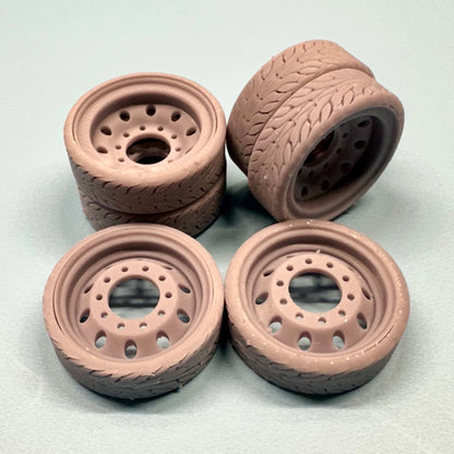 Alcoa Custom Wheels and Tires Set 1/24 1/25