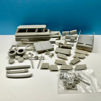 1961 Chevy Suburban 3D Printed Resin Model Kit KED