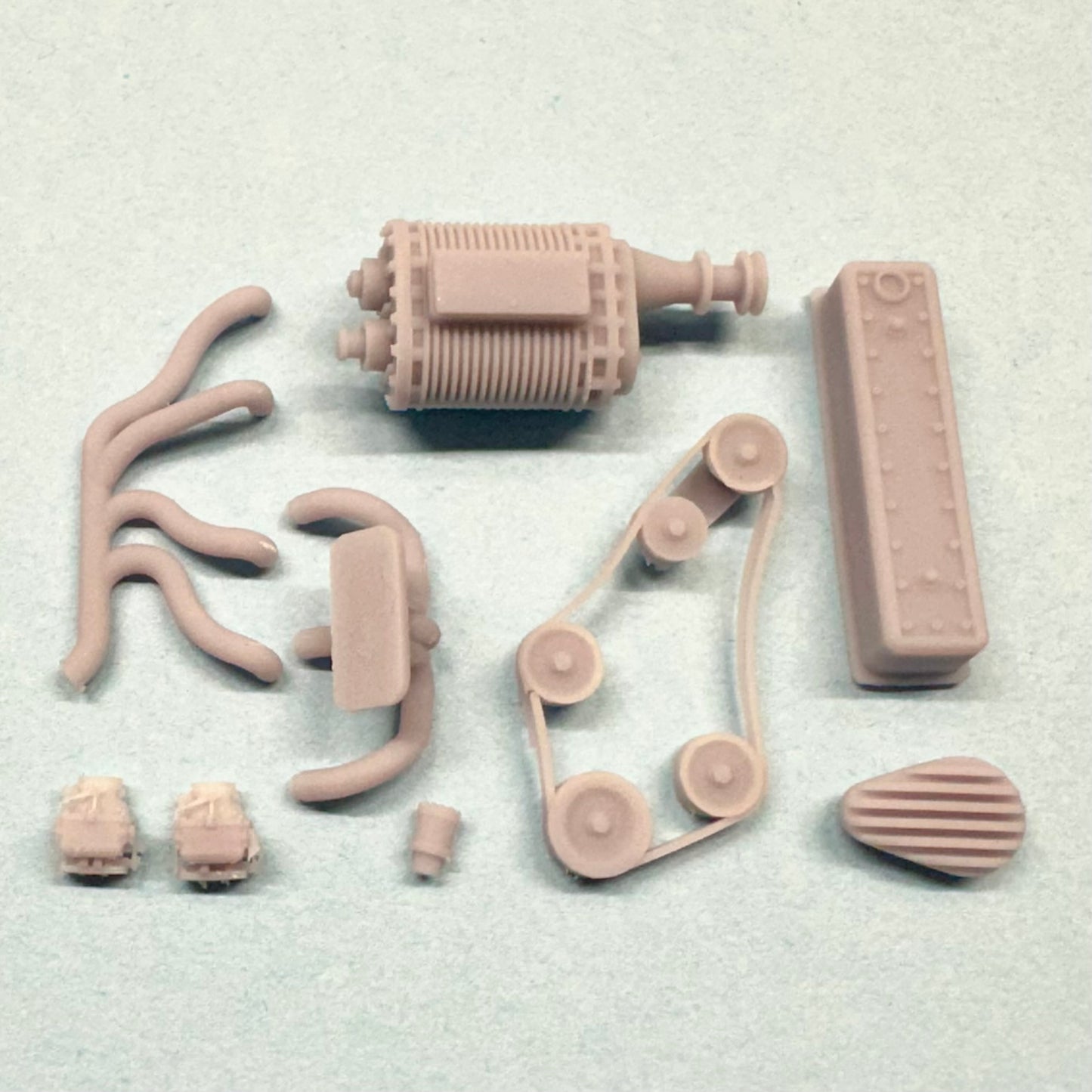 Upgrade Set Chevy 235 Engine Supercharged 1/25