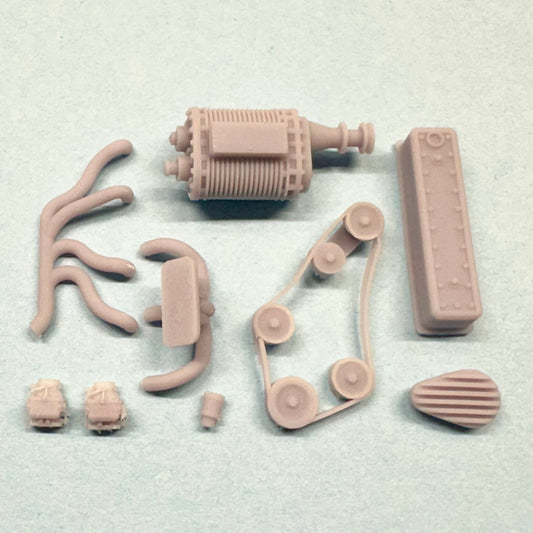 Upgrade Set Chevy 235 Engine Supercharged 1/25